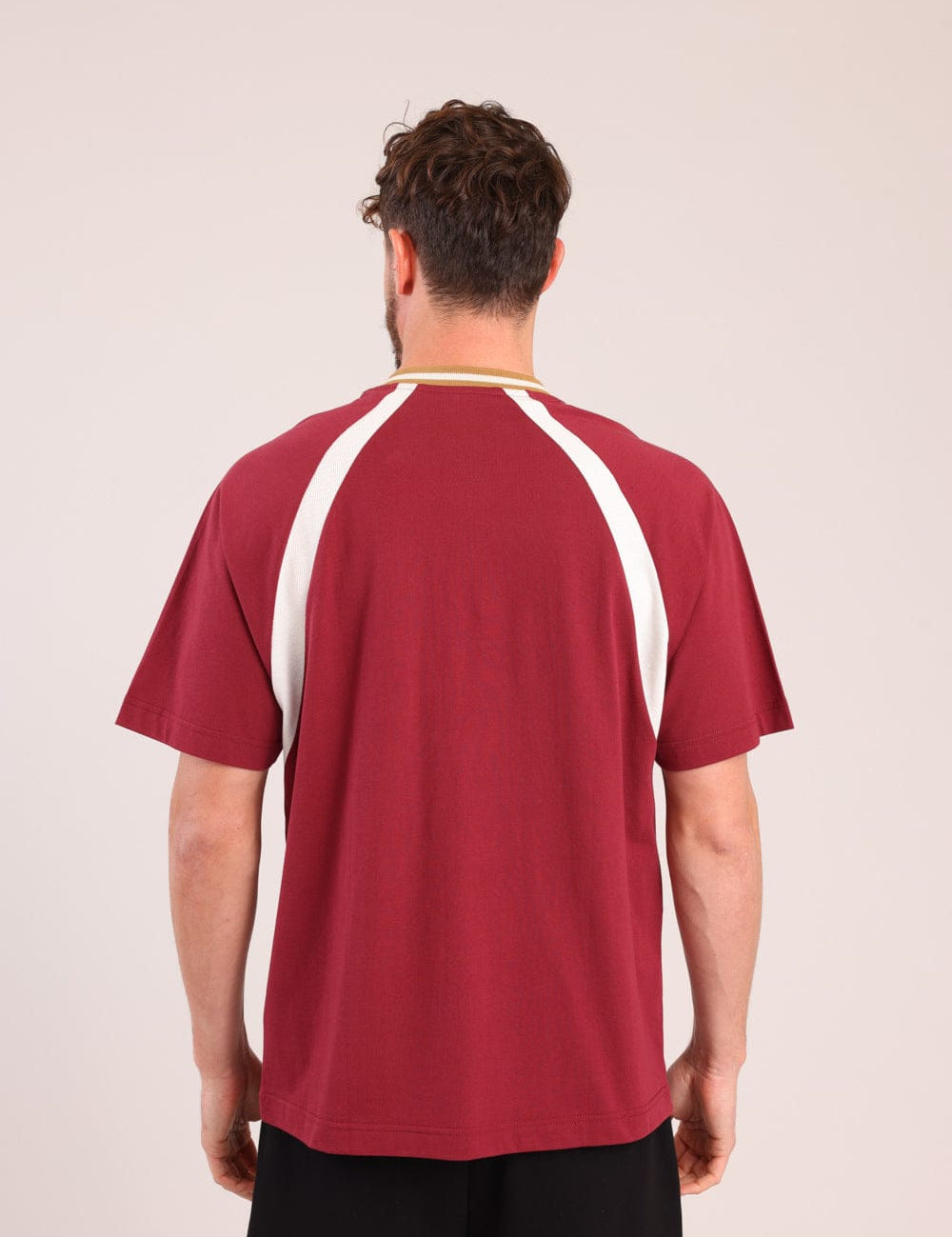 FOX גברים חולצה קצרה חולצת V עם הדפס חולצת V עם הדפס