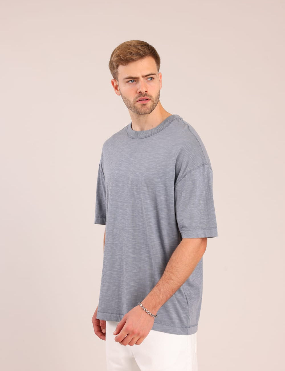 FOX גברים חולצה קצרה חולצה חלקה חולצה חלקה