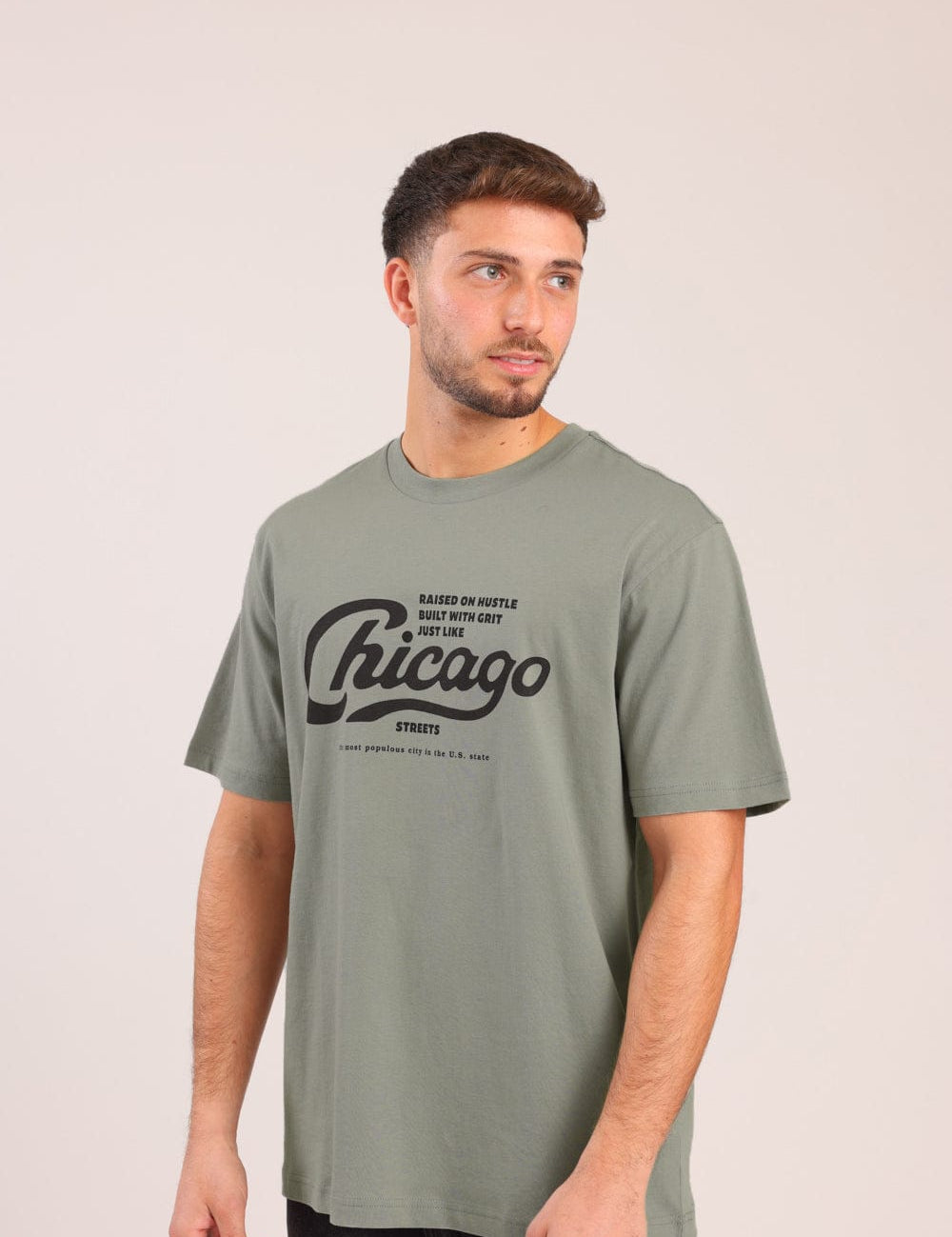 FOX גברים חולצה חולצה עם הדפס חולצה עם הדפס