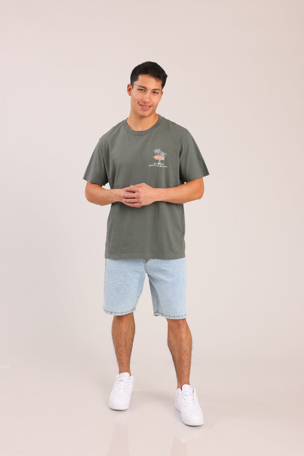 FOX גברים חולצה חולצה עם הדפס חולצה עם הדפס