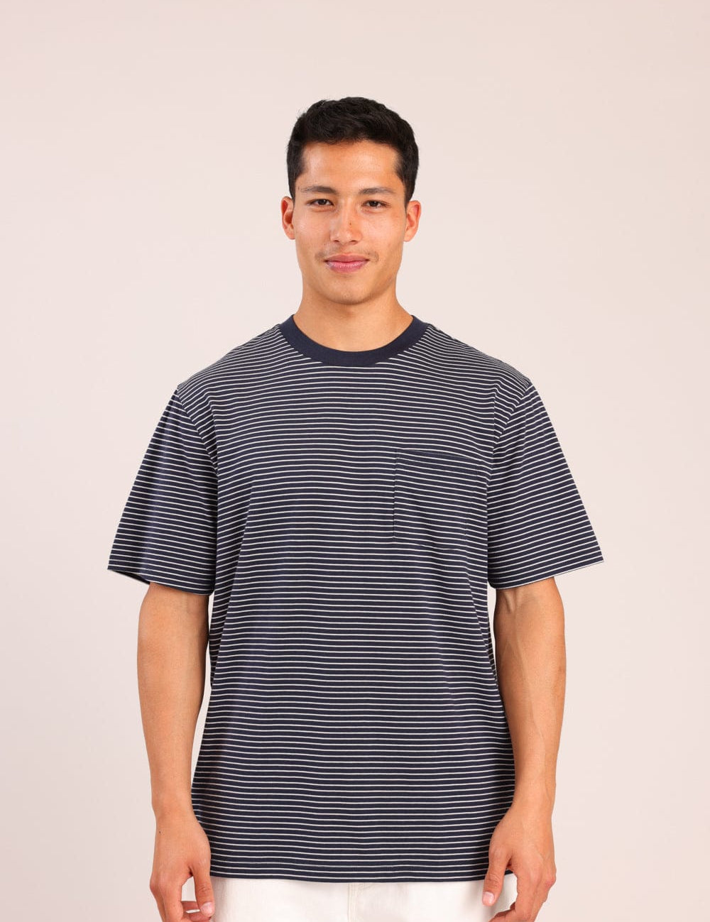 FOX גברים חולצה קצרה חולצה עם פסים חולצה עם פסים