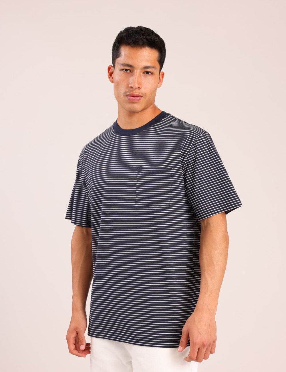 FOX גברים חולצה קצרה חולצה עם פסים חולצה עם פסים