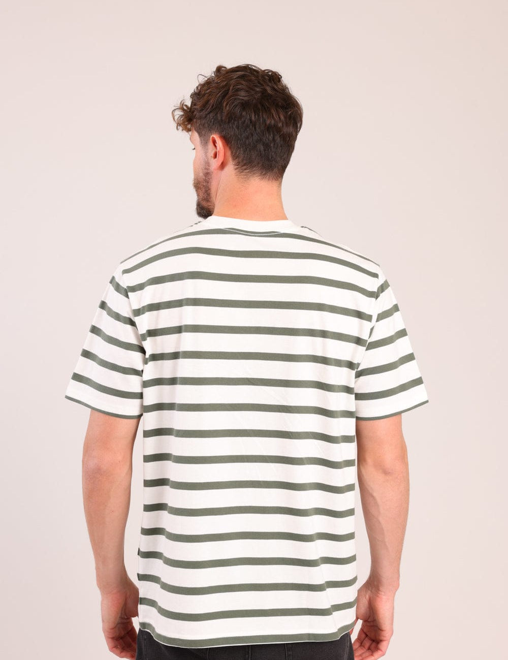 FOX גברים חולצה קצרה חולצה עם פסים חולצה עם פסים