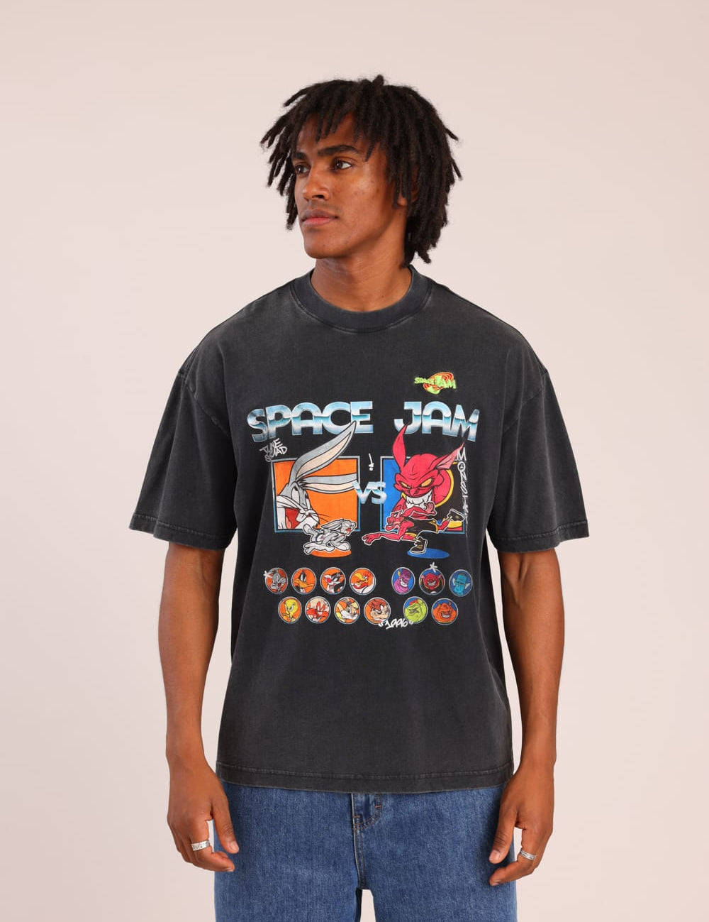 FOX גברים חולצה קצרה חולצה ממותגת JAM SPACE חולצה ממותגת JAM SPACE