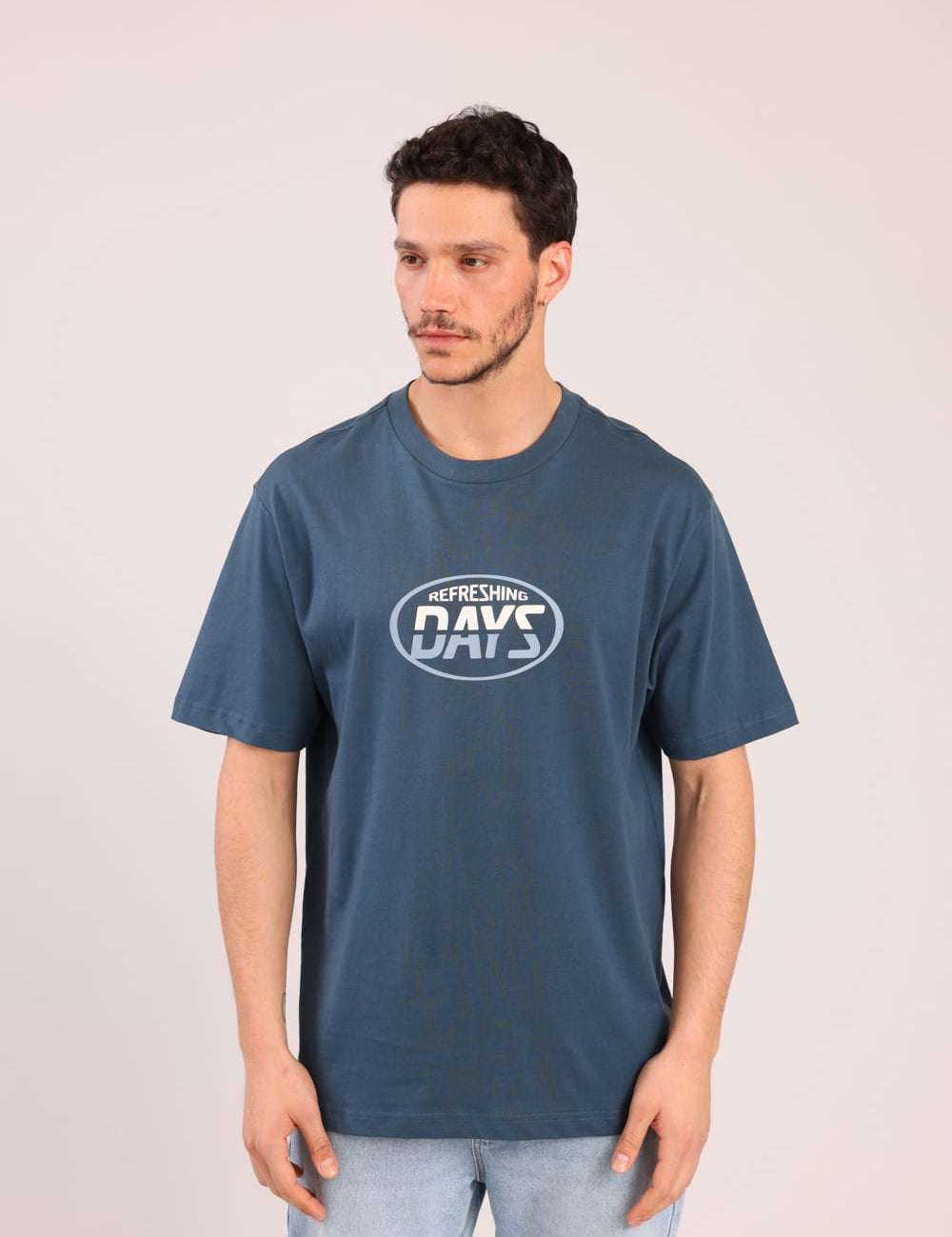 FOX גברים חולצה קצרה חולצה עם הדפס חולצה עם הדפס