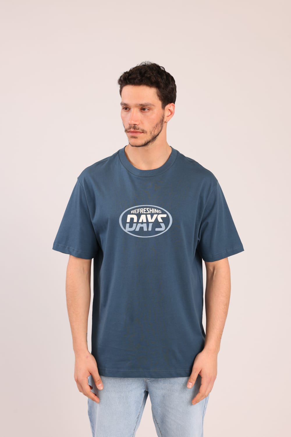 FOX גברים חולצה קצרה חולצה עם הדפס חולצה עם הדפס