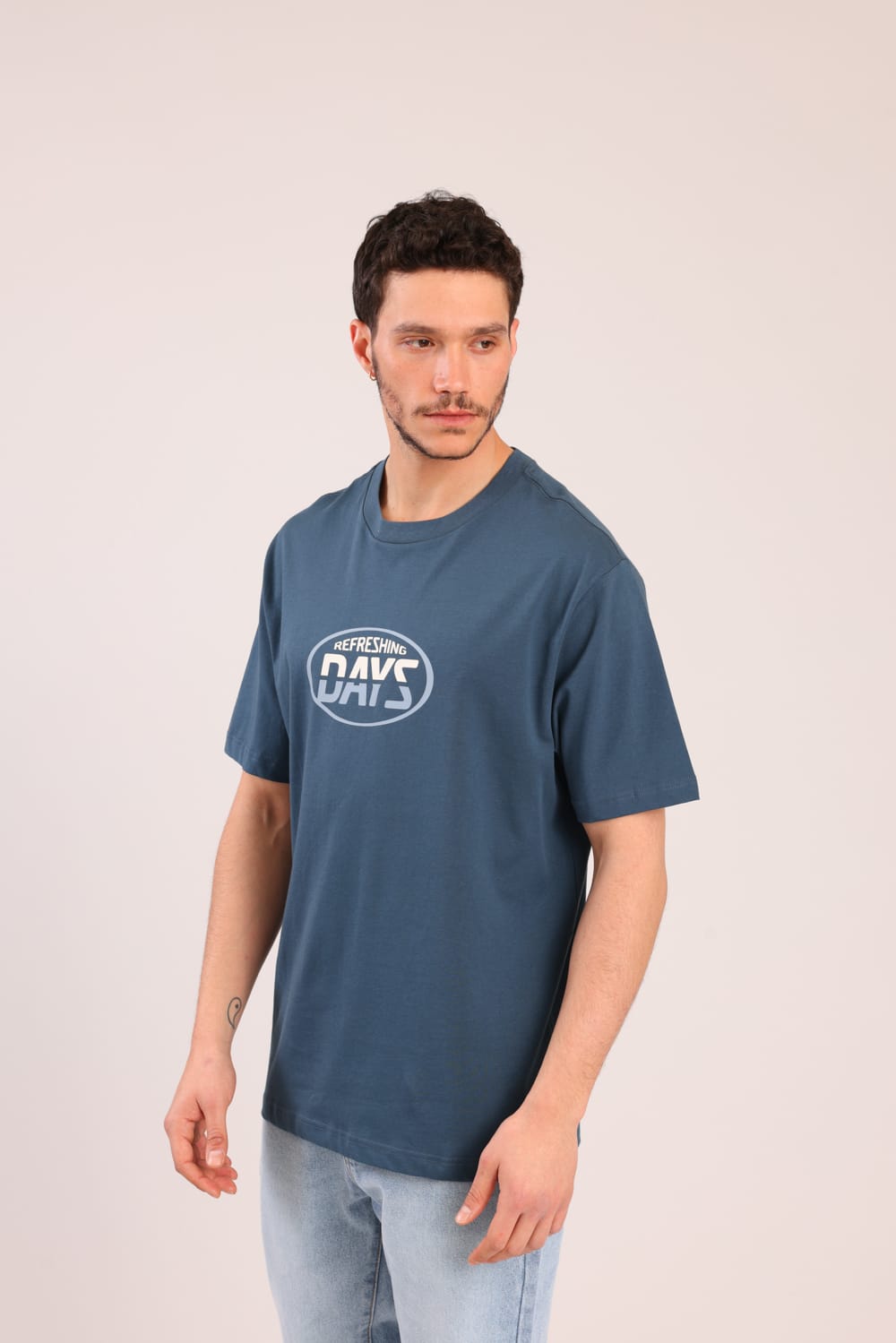 FOX גברים חולצה קצרה חולצה עם הדפס חולצה עם הדפס