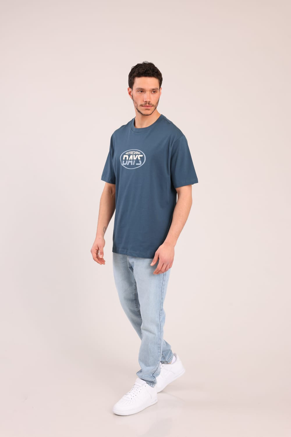 FOX גברים חולצה קצרה חולצה עם הדפס חולצה עם הדפס