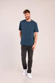 FOX גברים חולצה קצרה טישרט בייסיק צווארון עגול טישרט בייסיק צווארון עגול