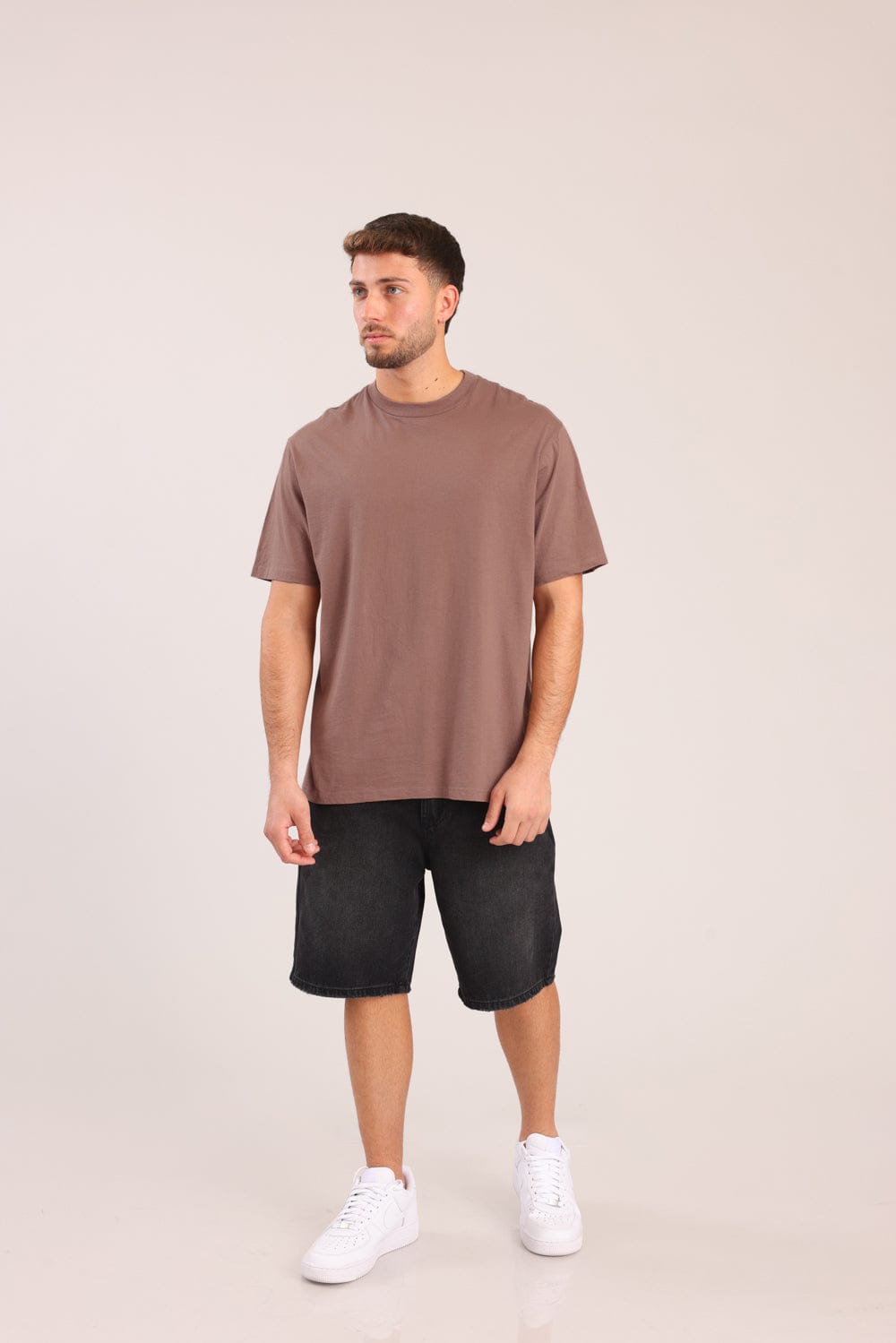 FOX גברים חולצה קצרה חולצת בייסיק קצרה חולצת בייסיק קצרה