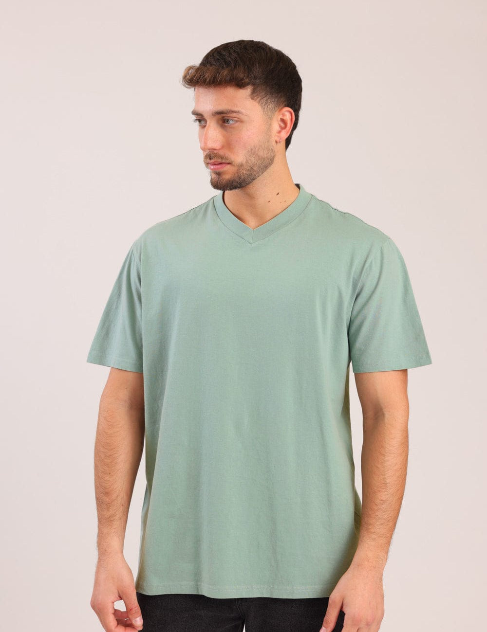 FOX גברים חולצה טישרט בייסיק צווארון V FOX | חולצת בייסיק וי | קנה עכשיו