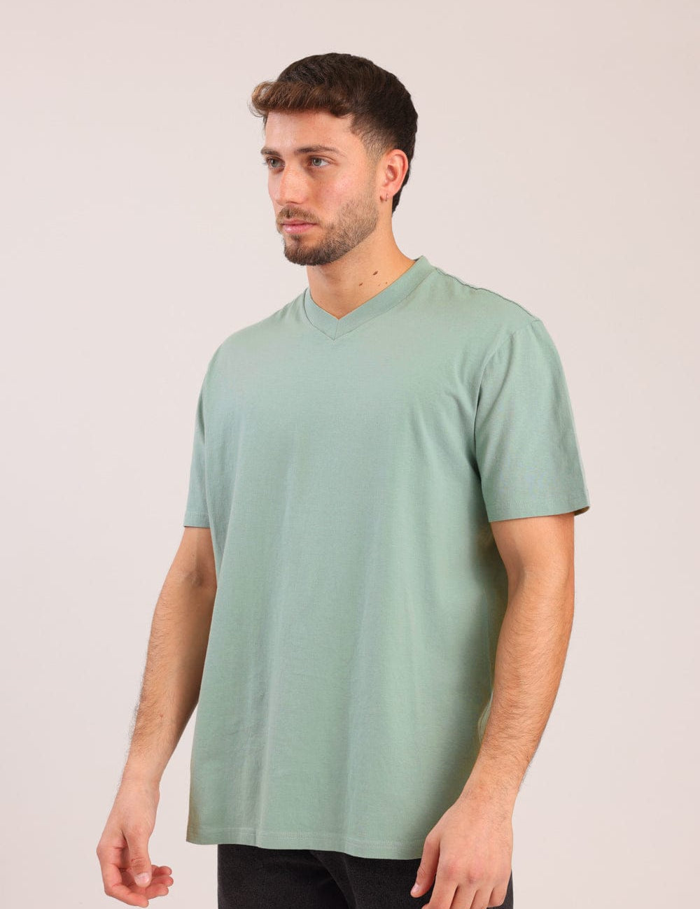 FOX גברים חולצה טישרט בייסיק צווארון V FOX | חולצת בייסיק וי | קנה עכשיו