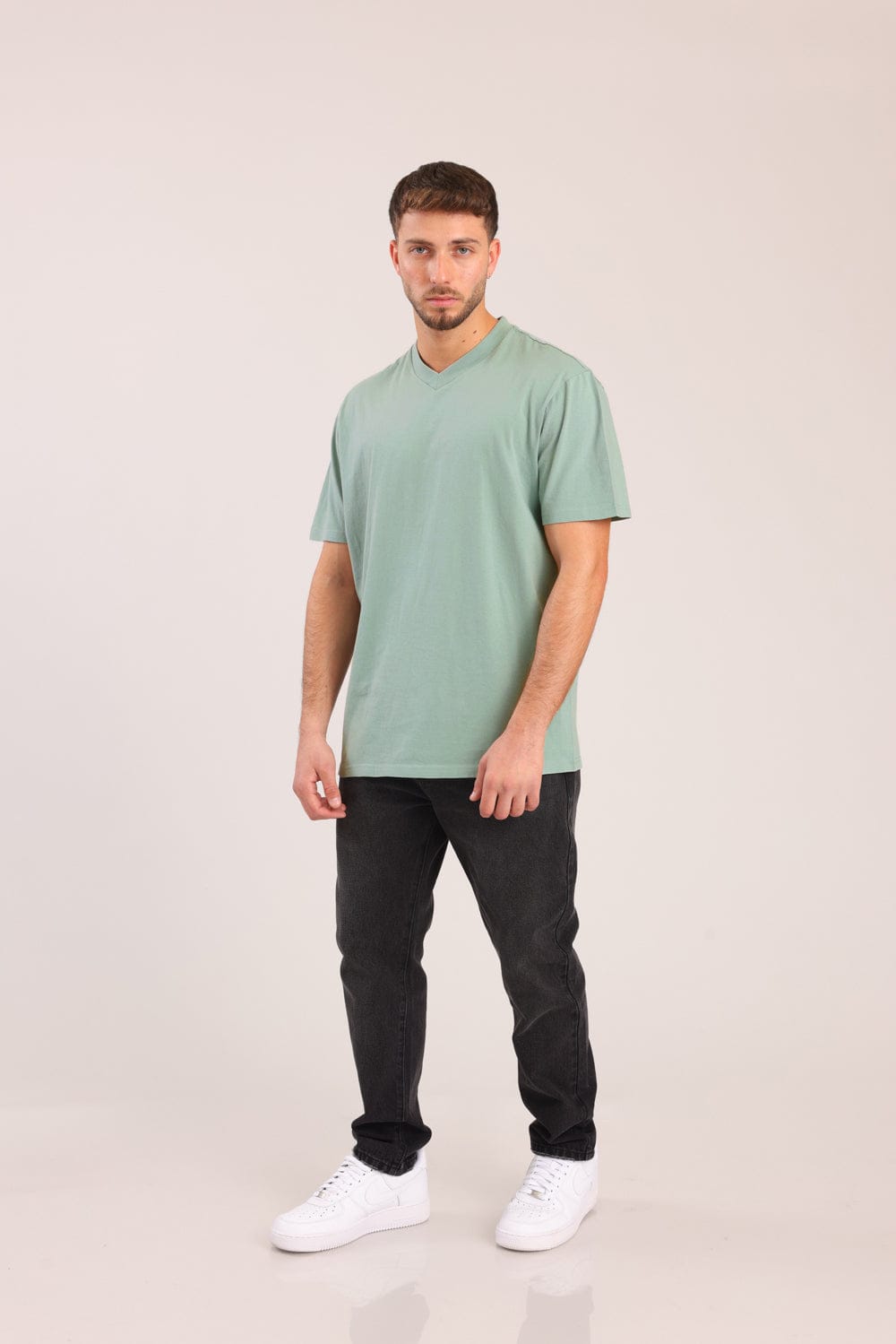 FOX גברים חולצה טישרט בייסיק צווארון V FOX | חולצת בייסיק וי | קנה עכשיו