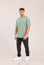 FOX גברים חולצה טישרט בייסיק צווארון V FOX | חולצת בייסיק וי | קנה עכשיו