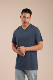 FOX גברים חולצה טישרט בייסיק צווארון V FOX | חולצת בייסיק וי | קנה עכשיו