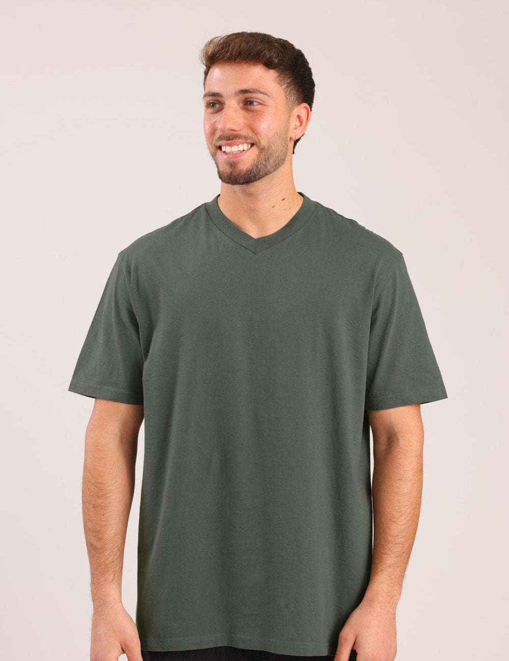 FOX גברים חולצה טישרט בייסיק צווארון V FOX | חולצת בייסיק וי | קנה עכשיו