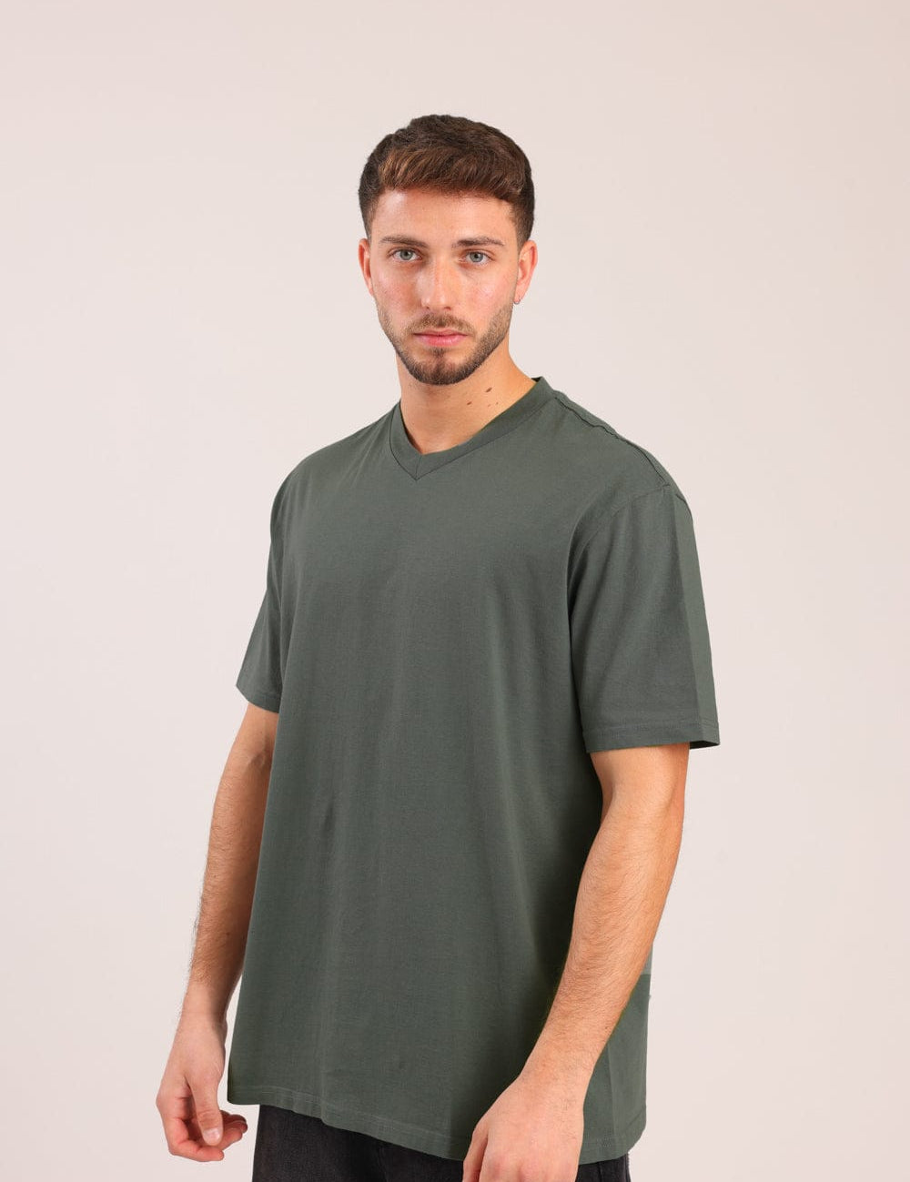 FOX גברים חולצה טישרט בייסיק צווארון V FOX | חולצת בייסיק וי | קנה עכשיו