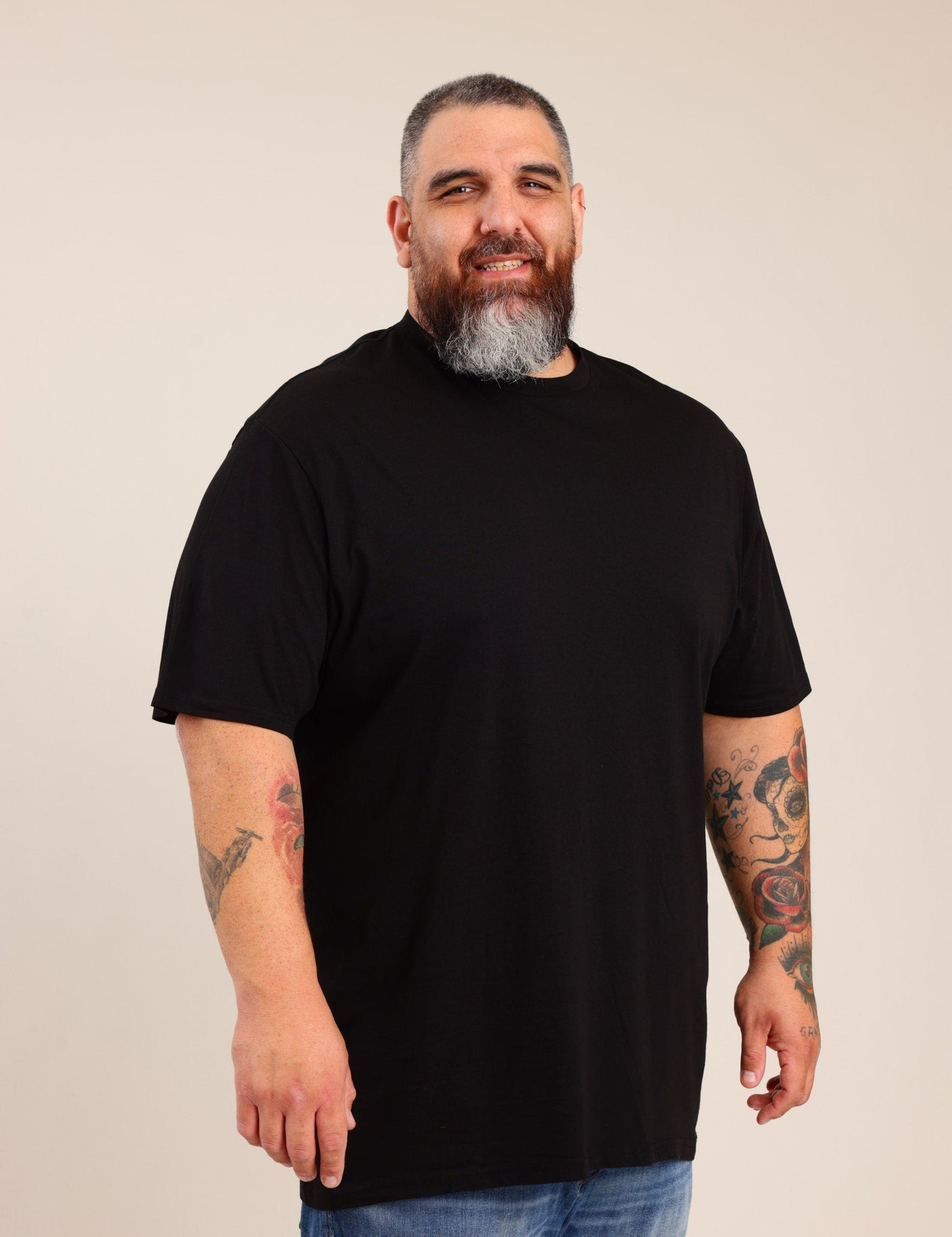 FOX פלאס גברים חולצה חולצת בייסיק ניקי | PLUS SIZE חולצת בייסיק ניקי | PLUS SIZE