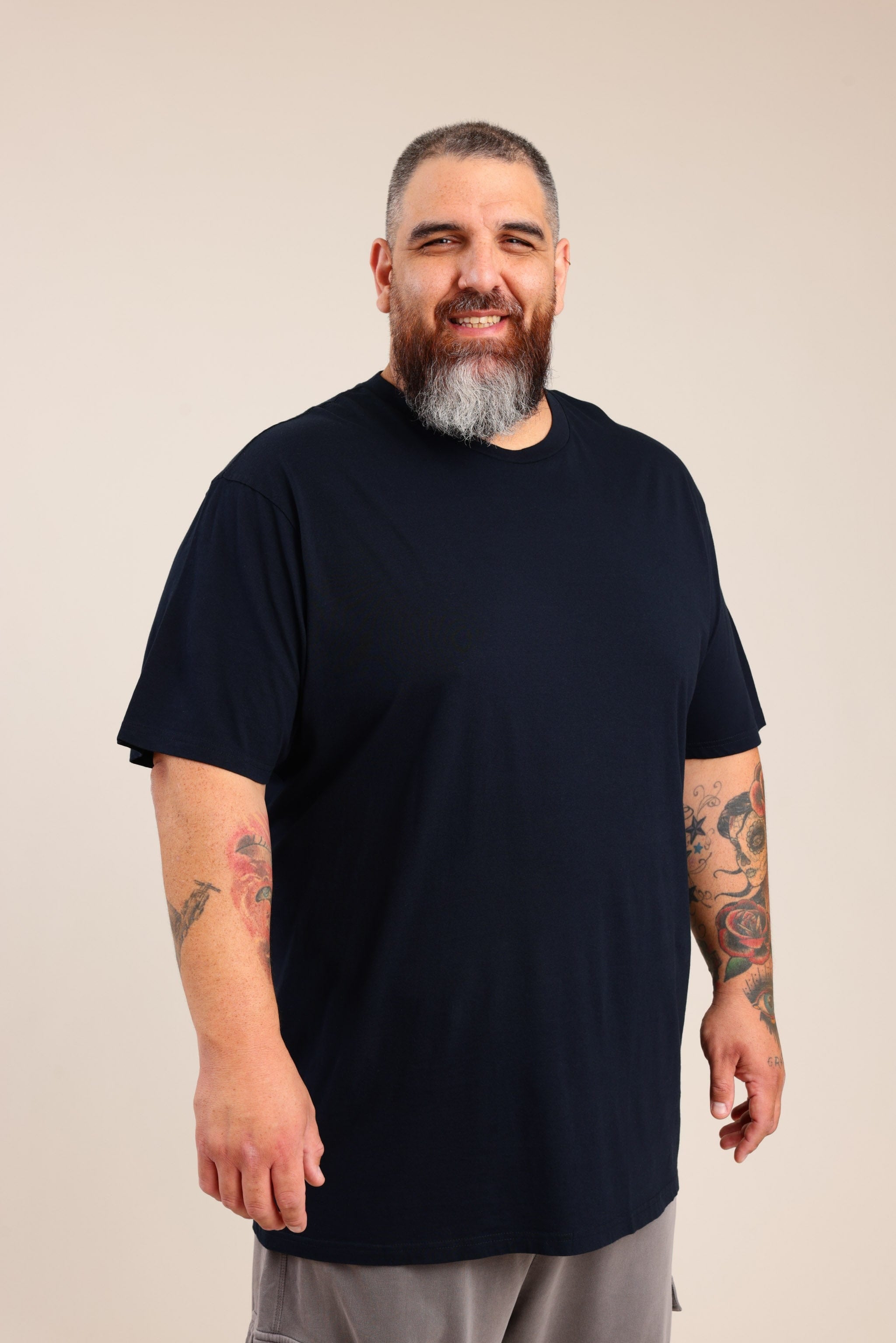 FOX פלאס גברים חולצה חולצת בייסיק ניקי | PLUS SIZE חולצת בייסיק ניקי | PLUS SIZE