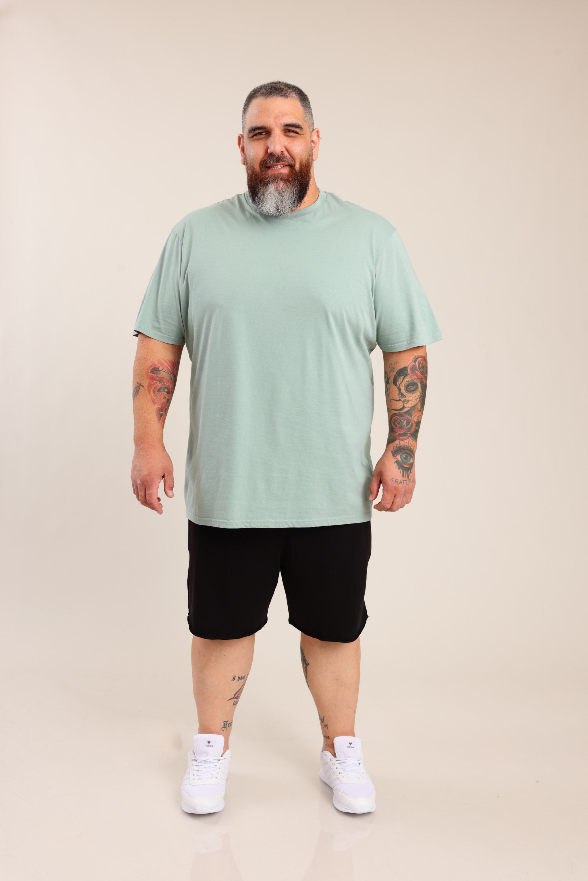 FOX פלאס גברים חולצה חולצת בייסיק ניקי | PLUS SIZE חולצת בייסיק ניקי | PLUS SIZE
