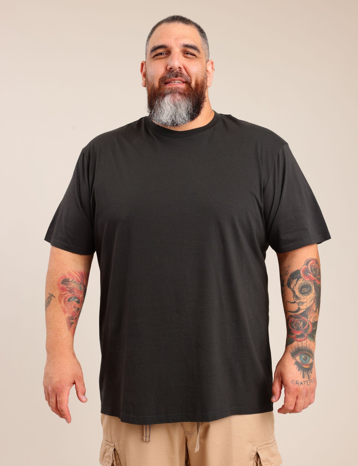 FOX פלאס גברים חולצה חולצת בייסיק ניקי | PLUS SIZE חולצת בייסיק ניקי | PLUS SIZE