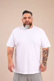 FOX פלאס גברים חולצה חולצת בייסיק עגול | PLUS SIZE חולצת בייסיק עגול | PLUS SIZE