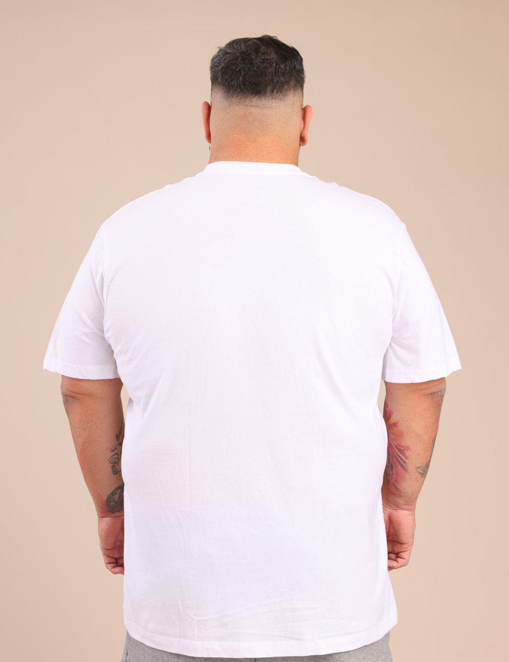 FOX פלאס גברים חולצה חולצת בייסיק עגול | PLUS SIZE חולצת בייסיק עגול | PLUS SIZE