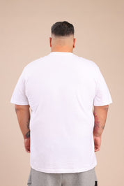 FOX פלאס גברים חולצה חולצת בייסיק עגול | PLUS SIZE חולצת בייסיק עגול | PLUS SIZE