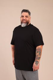 FOX פלאס גברים חולצה חולצת בייסיק עגול | PLUS SIZE חולצת בייסיק עגול | PLUS SIZE