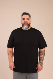 FOX פלאס גברים חולצה חולצת בייסיק עגול | PLUS SIZE חולצת בייסיק עגול | PLUS SIZE