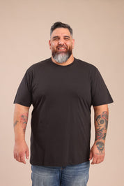 FOX פלאס גברים חולצה חולצת בייסיק עגול | PLUS SIZE חולצת בייסיק עגול | PLUS SIZE