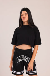 FOX נשים חולצה חולצת קרופ FOX | חולצה עם דפוס | קנה עכשיו