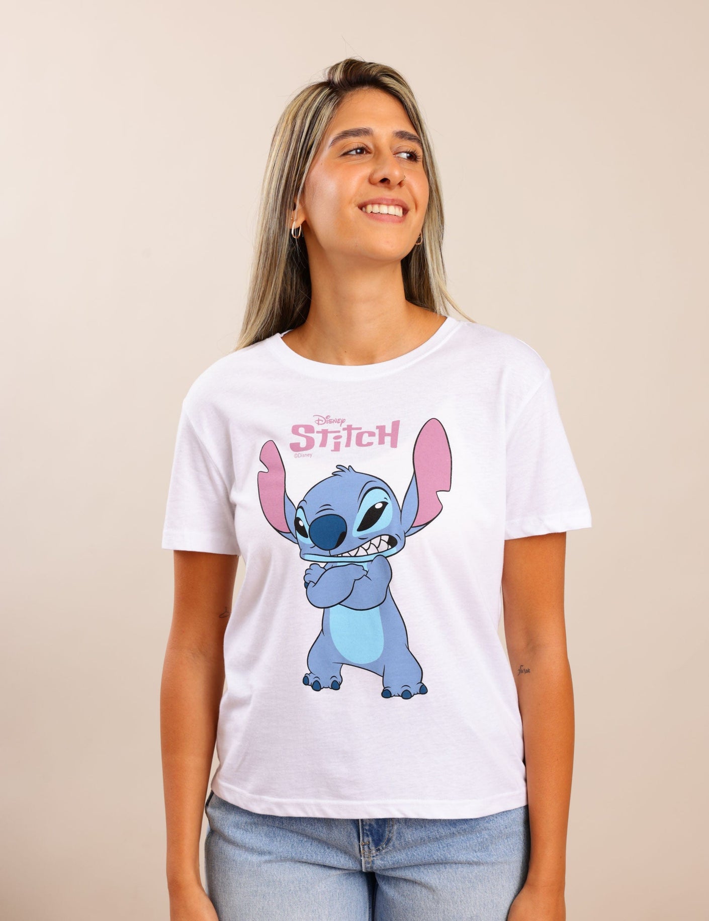 FOX נשים חולצה חולצה ממותגת סטיץ' חולצה ממותגת סטיץ'