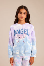 FOX בנות פוטרים חולצת פוטר ממותגת סטיץ' חולצת פוטר ממותגת סטיץ'