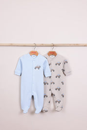 FOX תינוקות בנים אחר מארז אוברול פוטר מארז אוברול פוטר