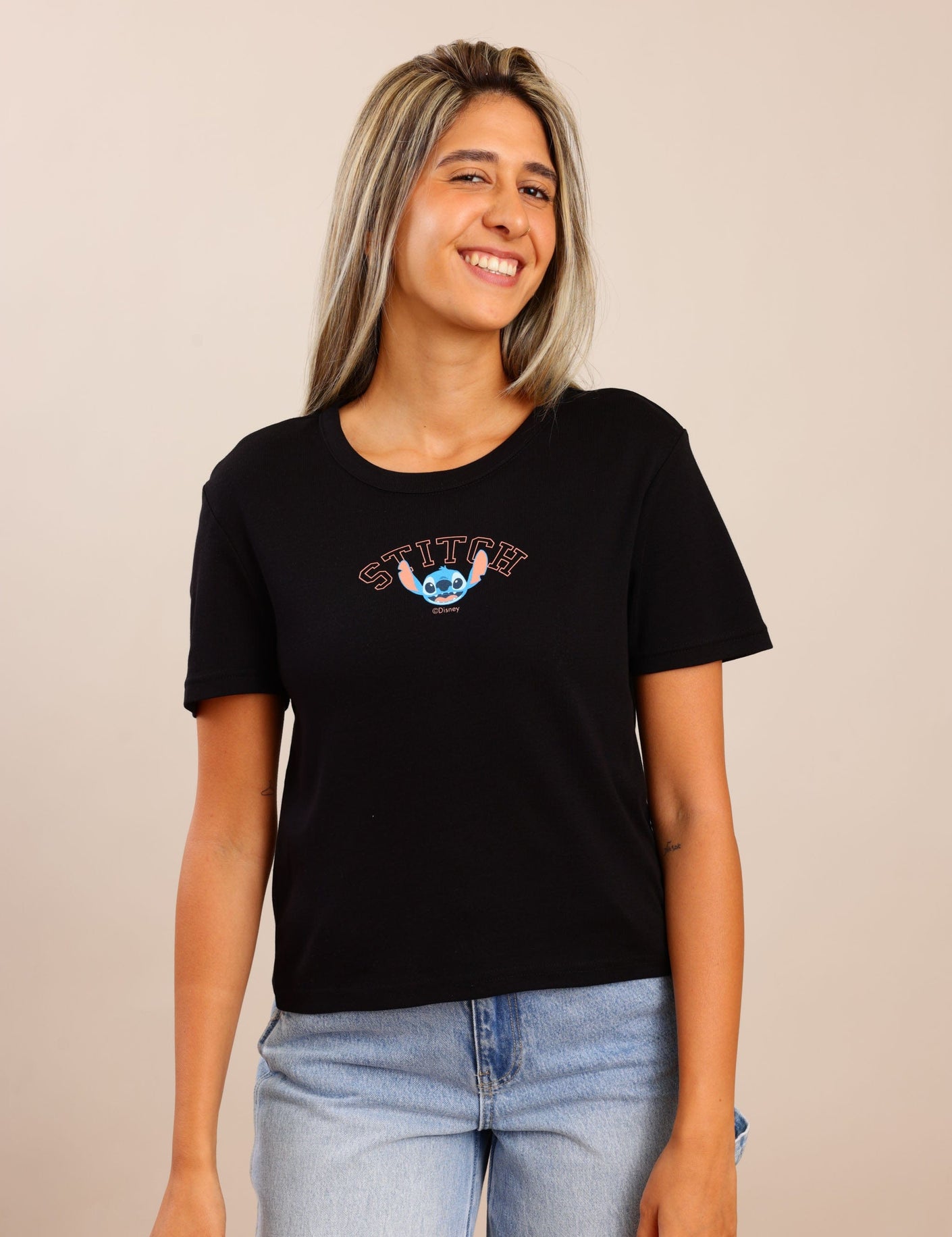 FOX נשים חולצה חולצה ממותגת סטיץ' חולצה ממותגת סטיץ'
