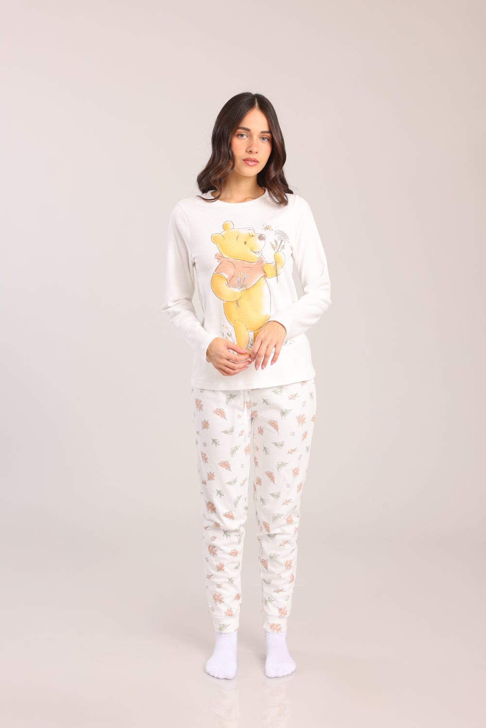 FOX נשים אחר פיג'מה ממותגת פו הדב פיג'מה ממותגת פו הדב