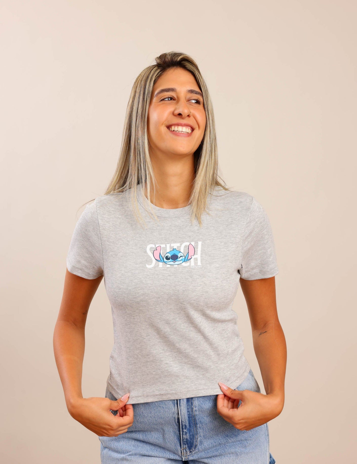 FOX נשים חולצה חולצה ממותגת סטיץ' חולצה ממותגת סטיץ'