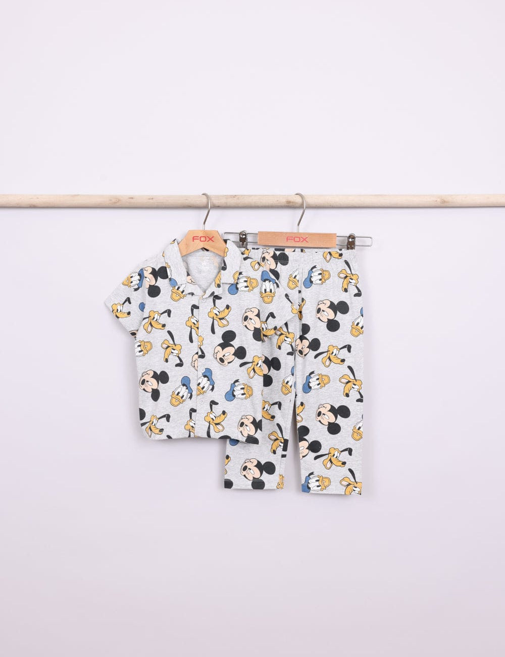 FOX תינוקות בנים אחר פיג'מה מכופתרת מיקי מאוס דיסני פיג'מה מכופתרת מיקי מאוס דיסני