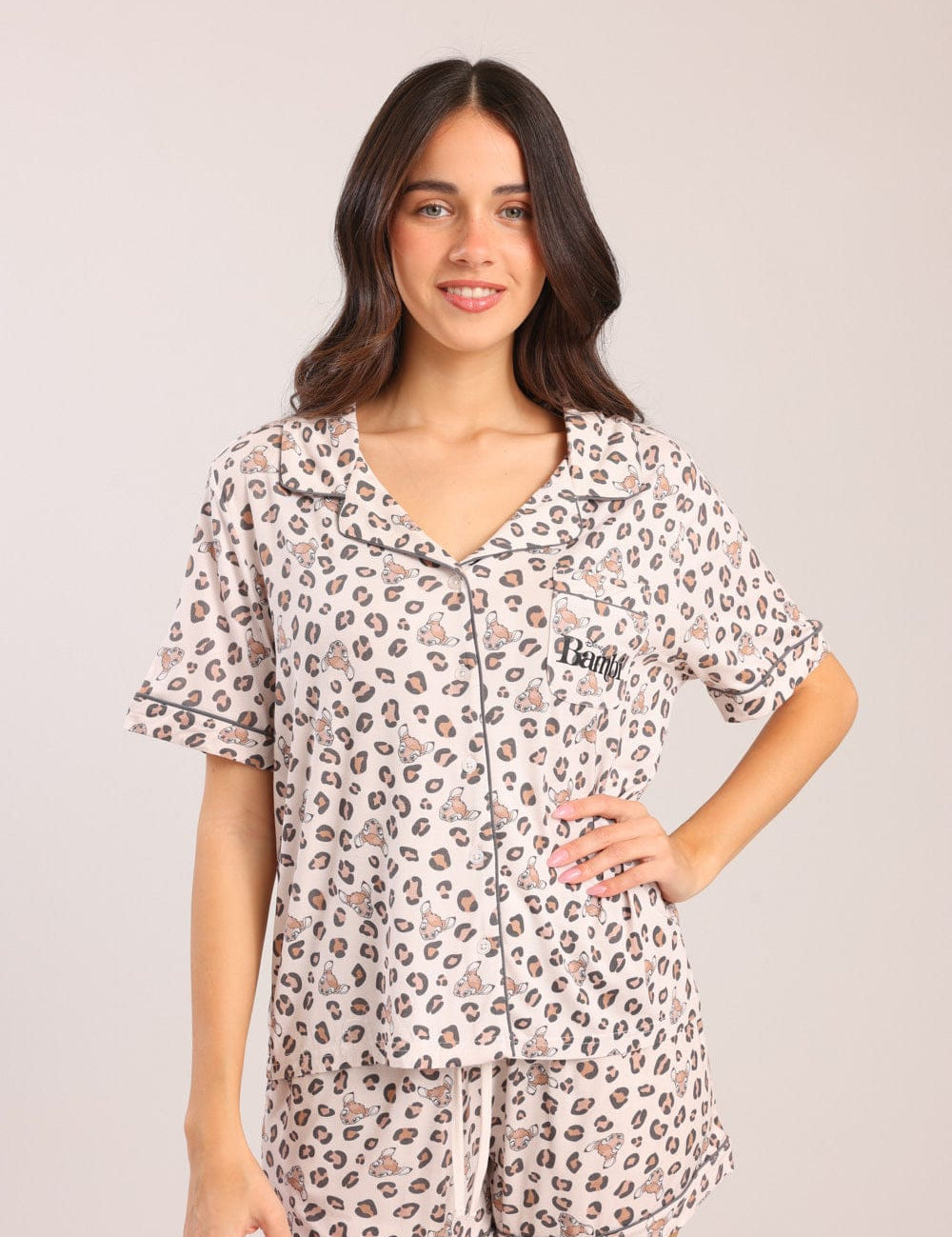 FOX נשים אחר פיג'מה עם הדפס פיג'מה עם הדפס