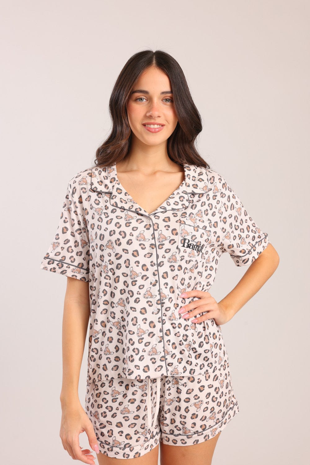 FOX נשים אחר פיג'מה עם הדפס פיג'מה עם הדפס