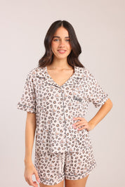 FOX נשים אחר פיג'מה עם הדפס פיג'מה עם הדפס