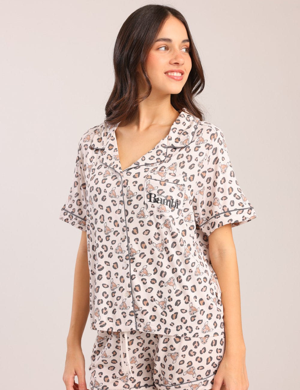 FOX נשים אחר פיג'מה עם הדפס פיג'מה עם הדפס