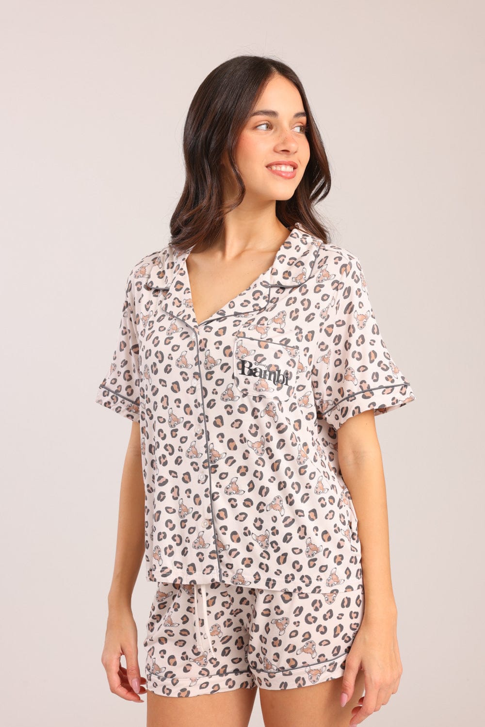 FOX נשים אחר פיג'מה עם הדפס פיג'מה עם הדפס