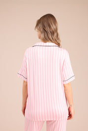 FOX נשים אחר פיג'מה מכופתרת עם פסים פיג'מה מכופתרת עם פסים