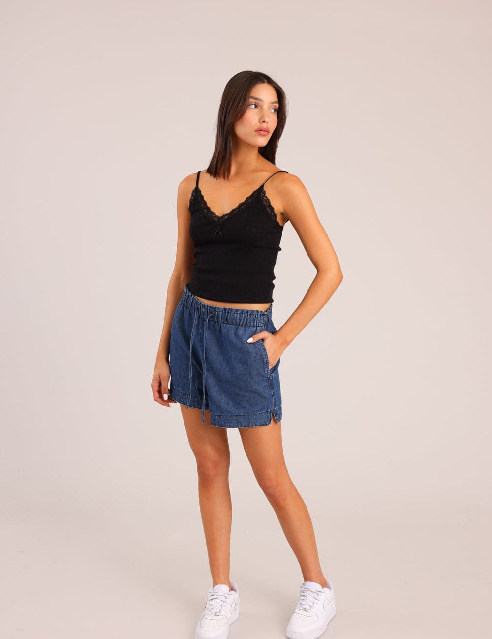 FOX נשים מכנסיים קצרים מכנסי ג'ינס קצרים מכנסי ג'ינס קצרים