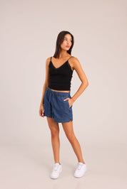 FOX נשים מכנסיים קצרים מכנסי ג'ינס קצרים מכנסי ג'ינס קצרים