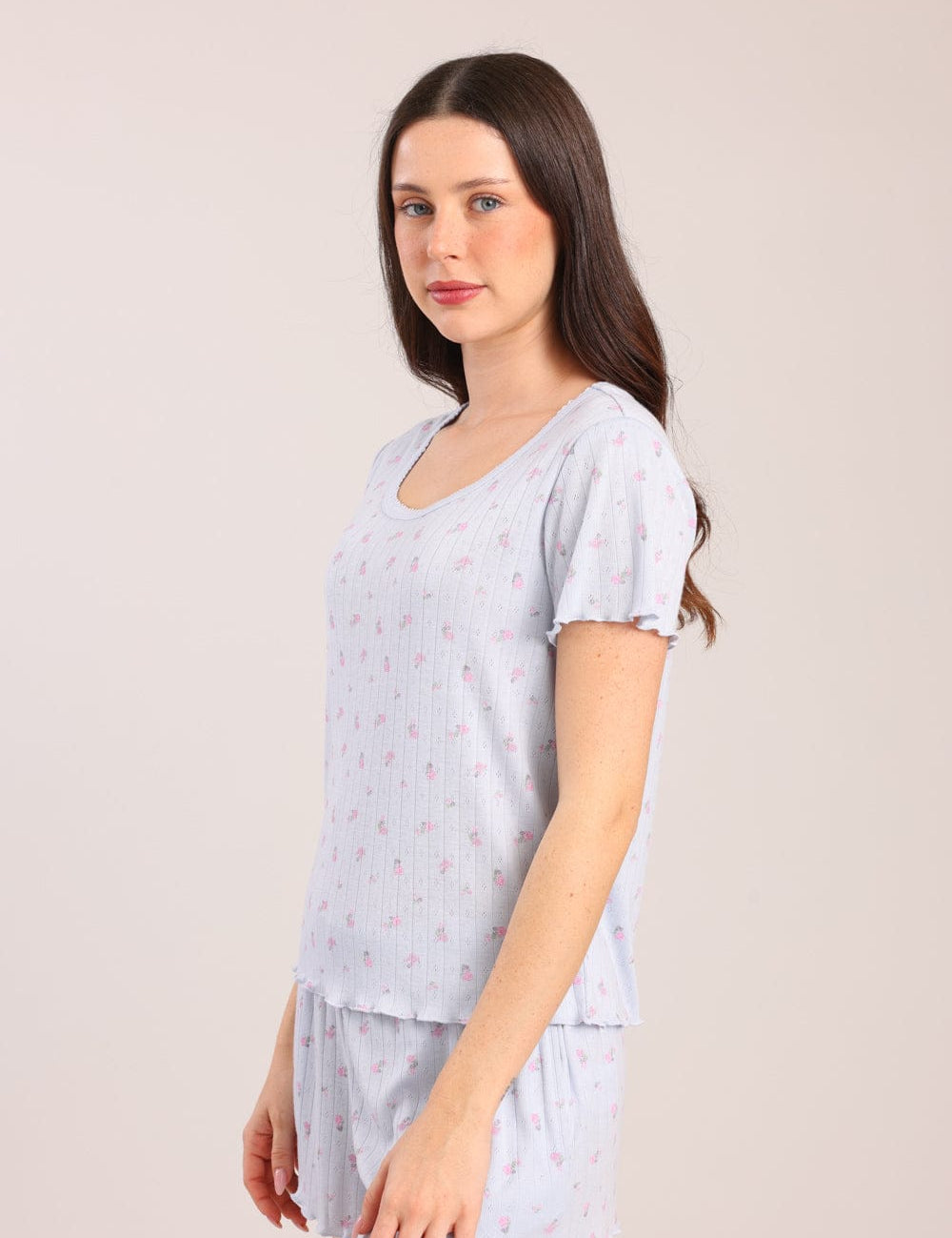 FOX נשים אחר פיג'מה עם הדפס פיג'מה עם הדפס