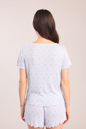 FOX נשים אחר פיג'מה עם הדפס פיג'מה עם הדפס