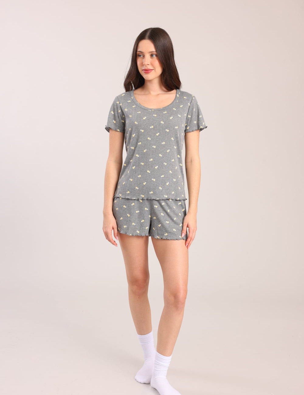 FOX נשים אחר פיג'מה קצרה עם הדפס פיג'מה קצרה עם הדפס